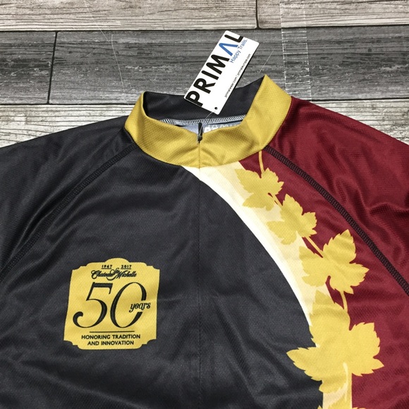 Primal Cycling Jersey Men’s Small Sports Cut Raglan Jersey Chateau St Michelle - Picture 9 of 11